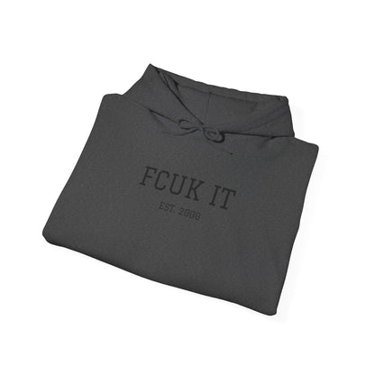Hoodie — "FCUK IT" Minimal Graphic Hooded Sweatshirt